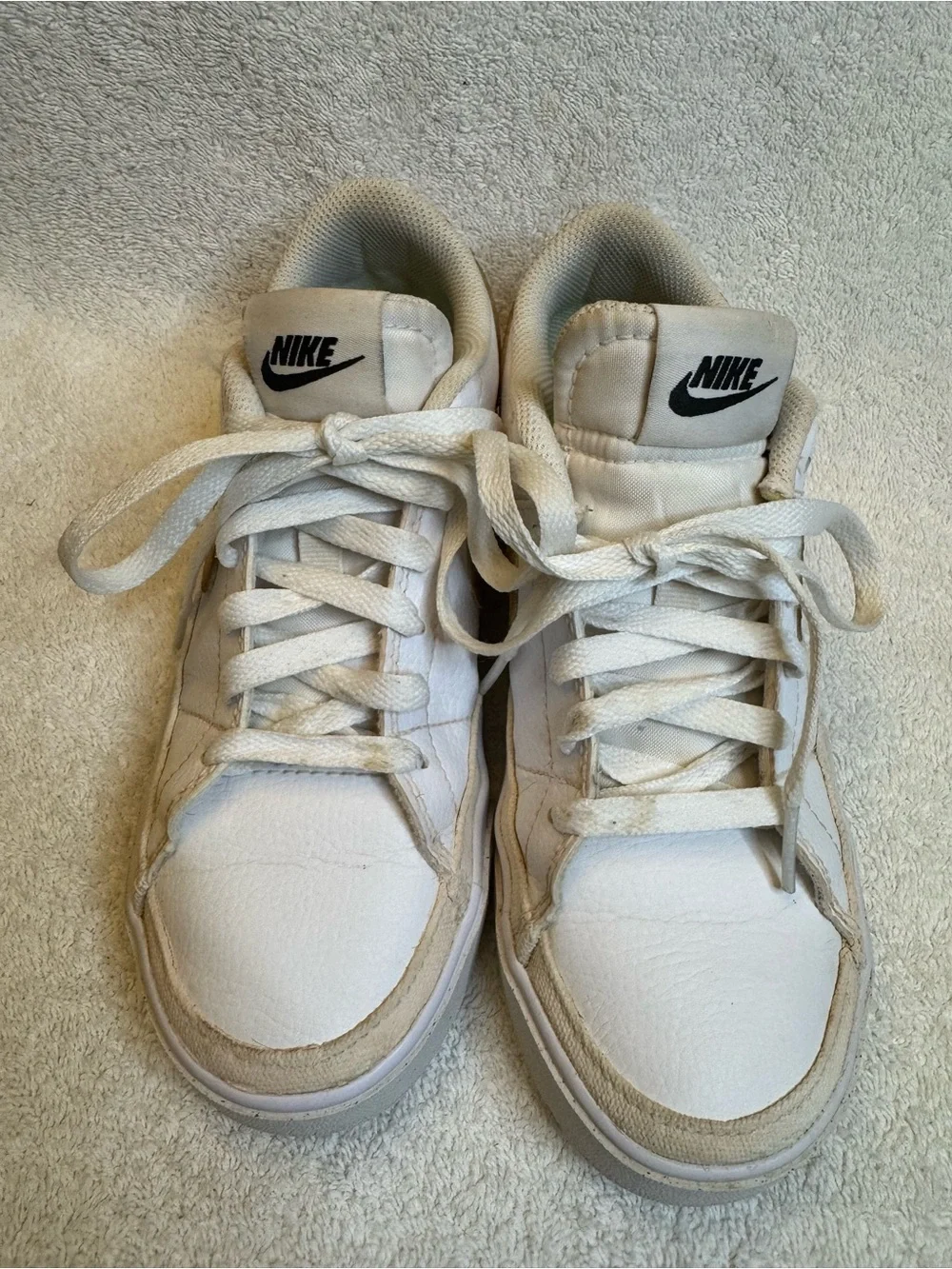 Nike Court Legacy Next Nature White Gold Suede DH3161-105 Womens Size 6 Retro